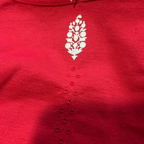 NWOT FP Movement Good Karma Long Sleeve Onesie Red XS/S - Picture 7 of 7